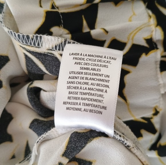 Halogen Floral Black and White Wide-Leg Pants - Picture 7 of 7